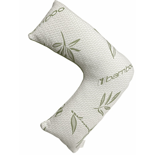 TEMU Chilimilii Bamboo V-shaped Memory Foam Pillow Nursing, Lounging & Back Support Breathable Body Pillow 76 X