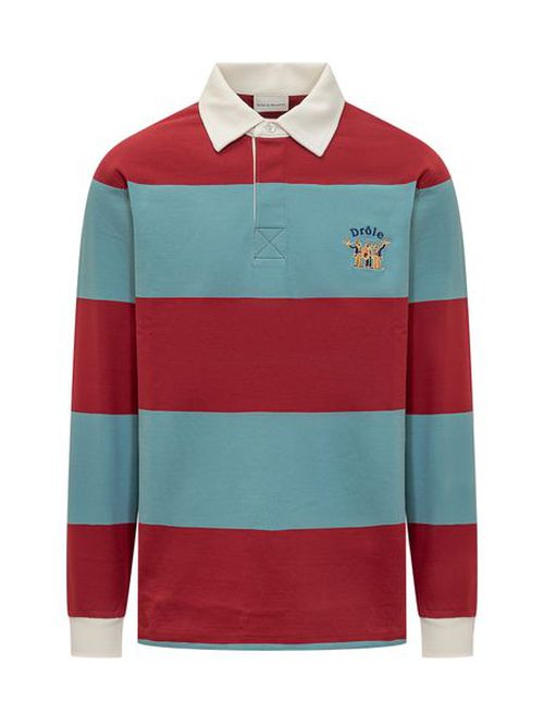 Drôle de Monsieur Striped Rugby Polo Shirt