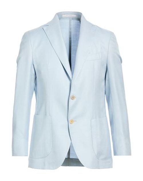 Platinum Man Blazer Sky blue Size 40 Cashmere, Silk, Linen