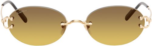 Gold Classic C Motif Sunglasses