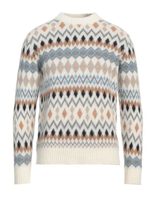 Man Sweater Ivory Size 42 Wool, Polyamide