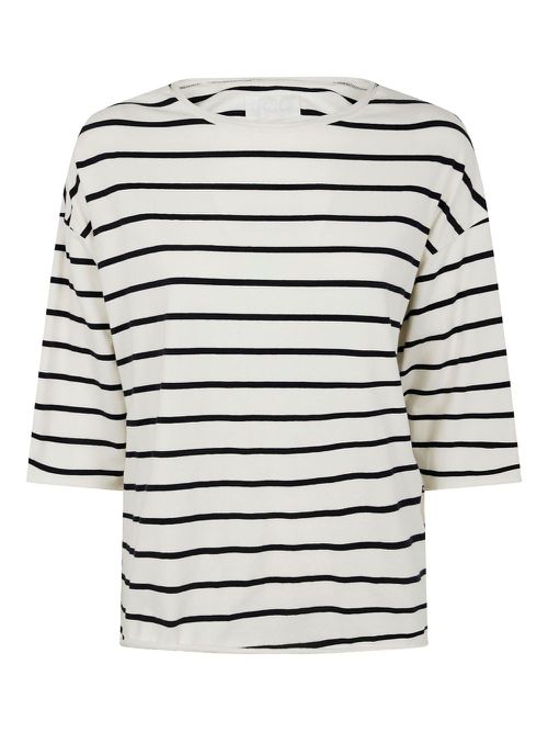 Labo Art striped T-shirt - White