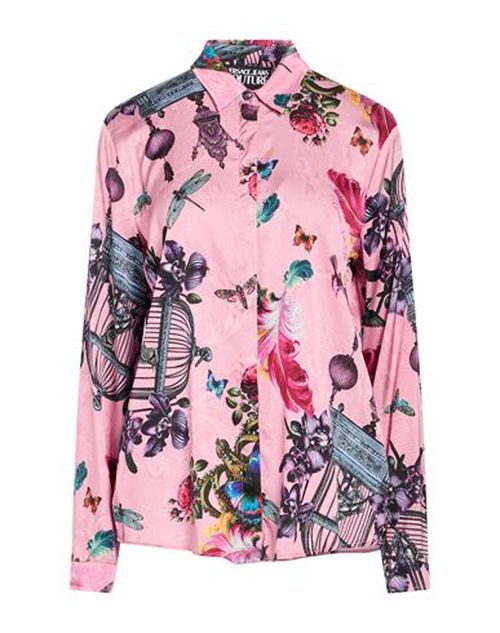 Woman Shirt Pink Size 2 Viscose, Elastane