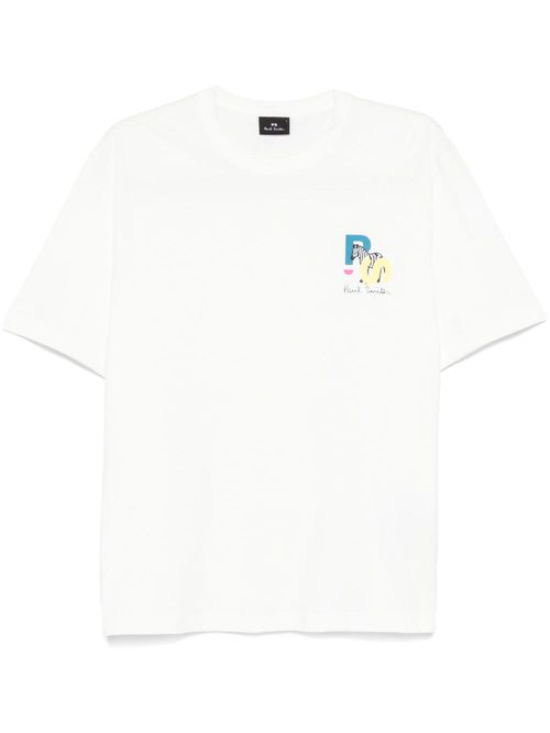 Zebra-print T-shirt - White