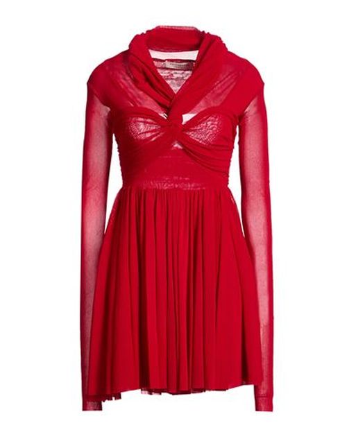 Woman Mini dress Brick Size 6 Polyamide