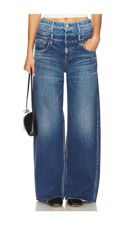 Moussy Vintage Bogota Double Belt Jeans in Blue. -  31 also in 24, 25, 26, 27, 28, 29