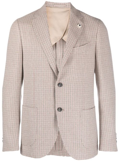 Pota houndstooth-pattern blazer - Neutrals