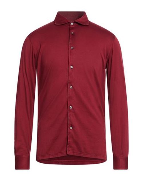 Man Shirt Burgundy Size 40 Organic cotton