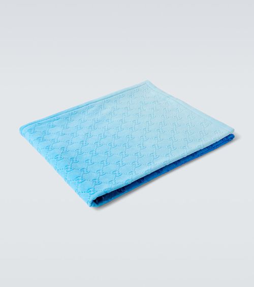 GG cotton terry beach towel