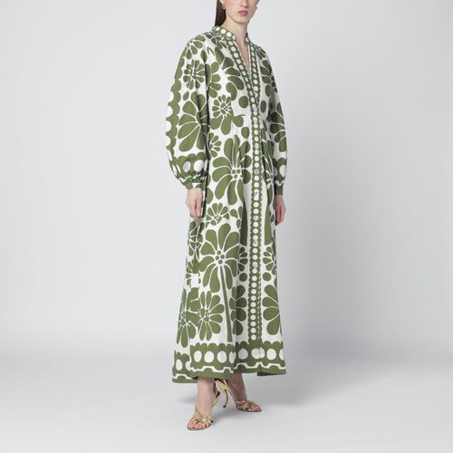 Palermo dress with green print