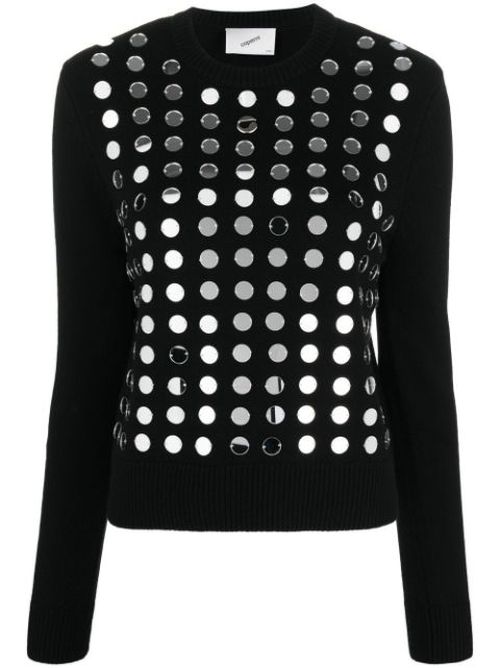 Mirror-sequin jumper