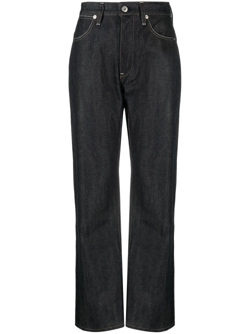 Five-pocket cotton jeans - Blue