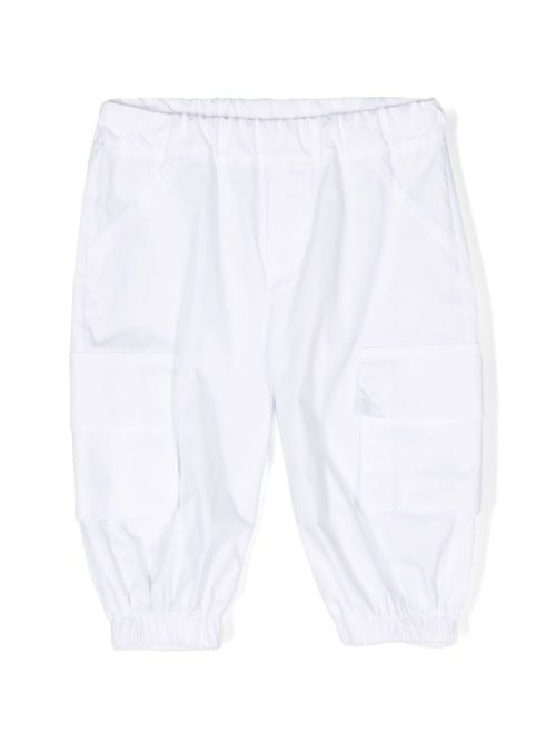 Mid-rise cargo trousers - White