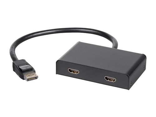 2-Port DisplayPort 1.2 to HDMI Multi-Stream Transport (MST) Hub