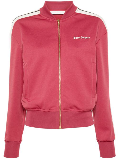 Logo-embroidered bomber jacket