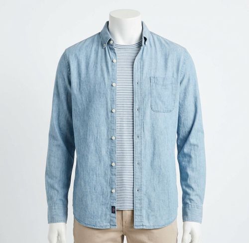 Tried & True Chambray Shirt In Vintage Indigo