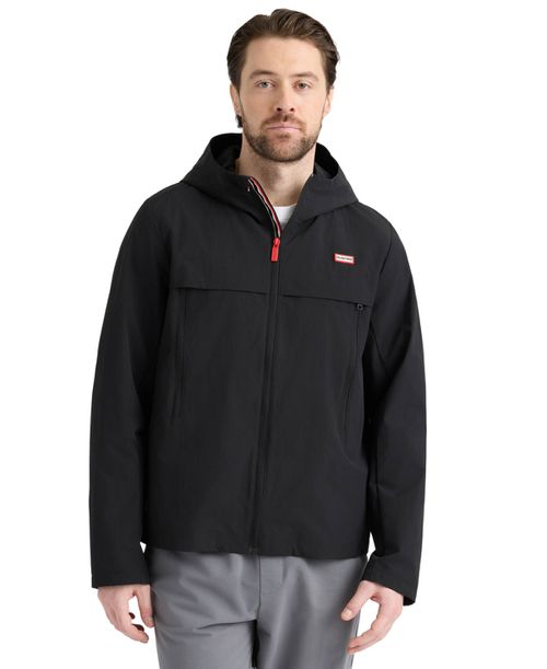 Men's Miles Seam Sealed Shell Hooded Jacket - Black