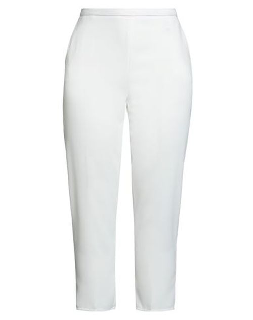 1 Essentials Woman Pants White Size 10 Polyester