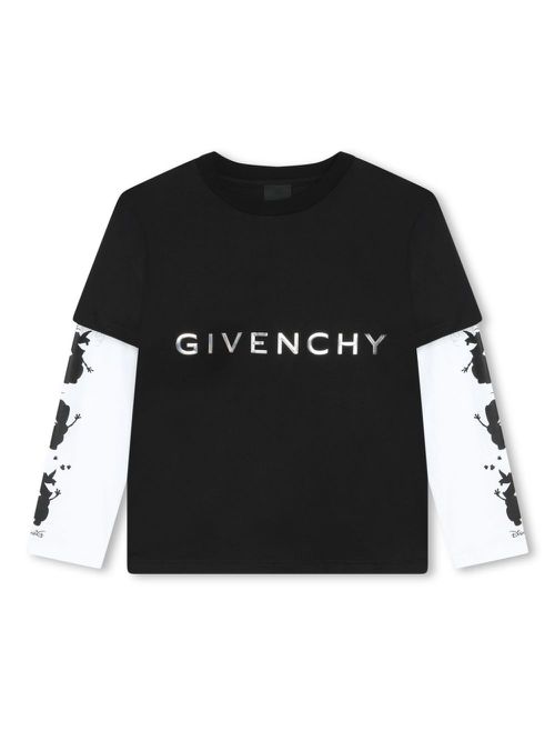 X Disney layered cotton T-shirt - Black