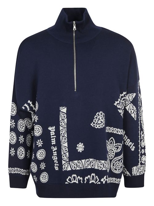 High Collar Zipped Cardigan