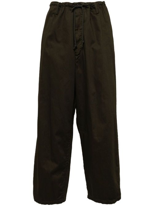 Loose-fit trousers - Green