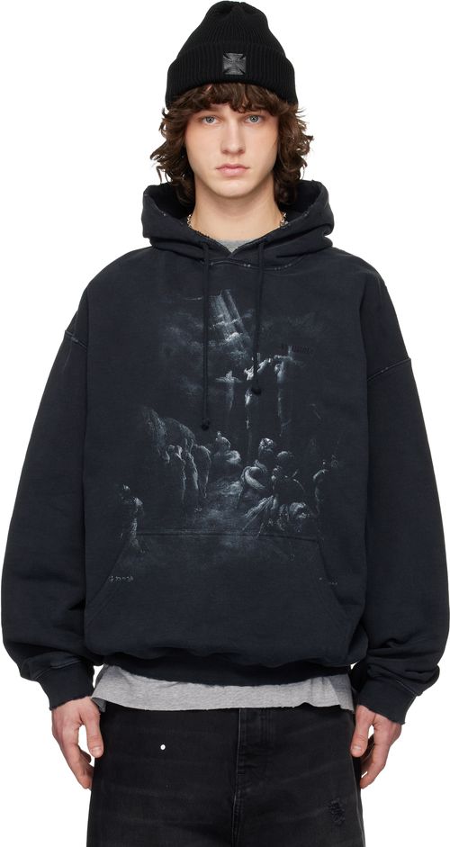 Black Jesus On A Cross Hoodie