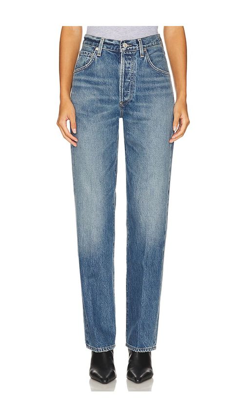 Citizens of Humanity Baretta Relaxed Straight Jeans in Babylonia - Blue. 23 also