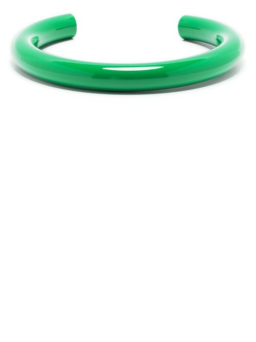 Aurum polished single-loop necklace - Green