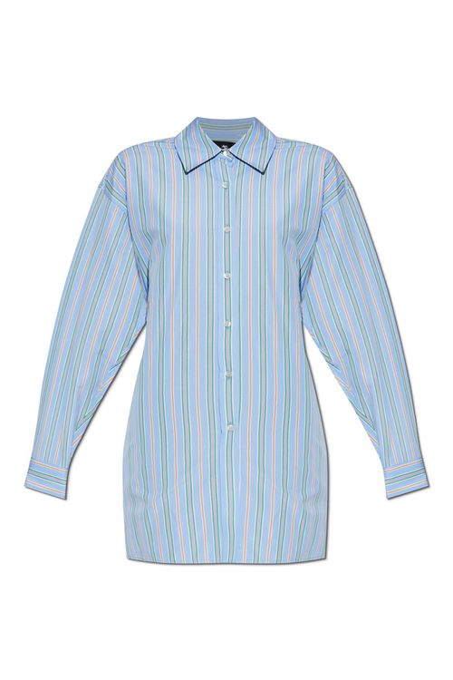Shirt With Decorative Draping At The Back