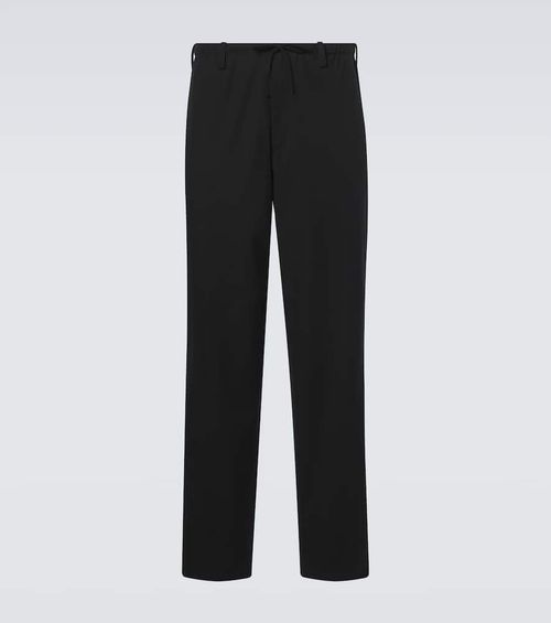 Cotton straight pants