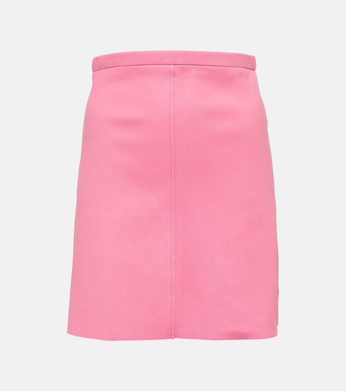 Lucie leather miniskirt