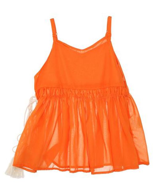 Kid Girl Top Orange Size 12 Polyester