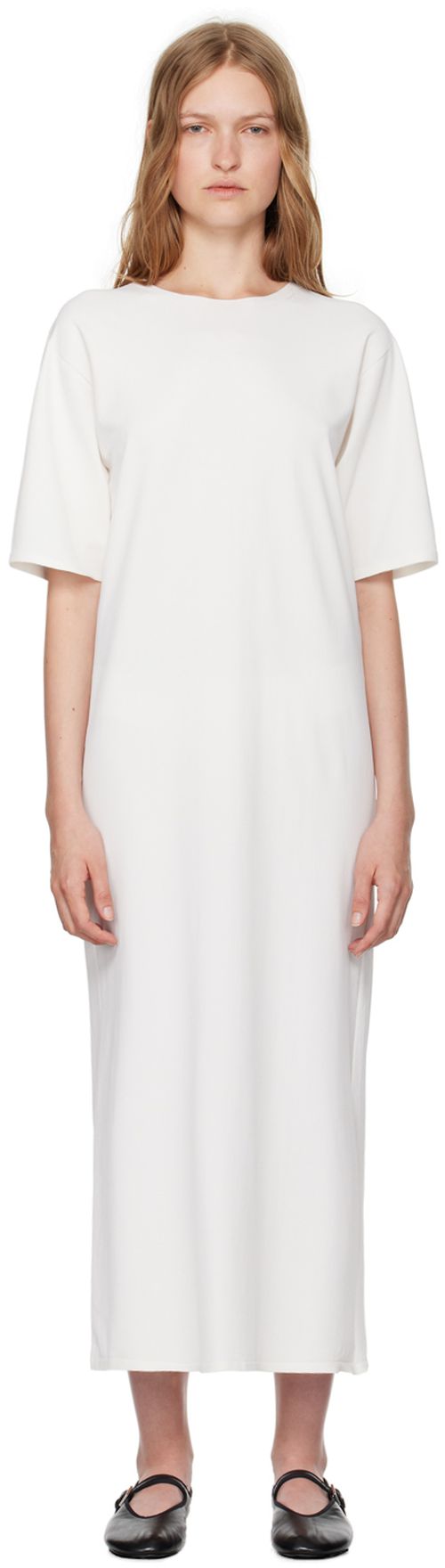 The Row White Gitu Maxi Dress
