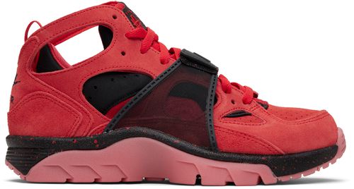 Red & Black Air Trainer Huarache Sneakers