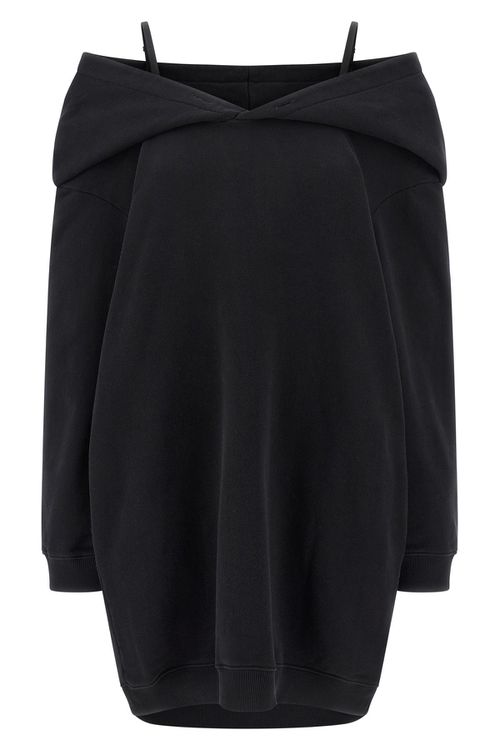 Off-Shoulder Hooded Dress