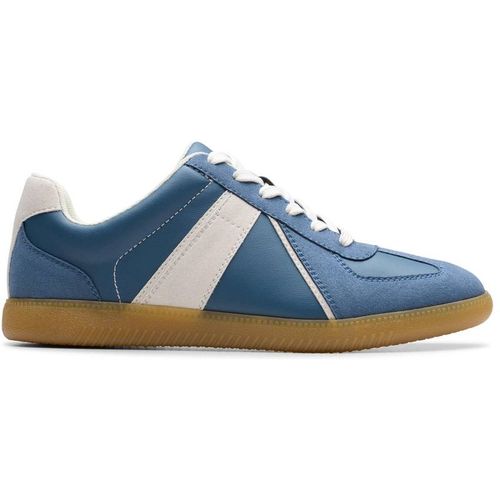 Clarks Nykole Step Denim Trainers In Blue