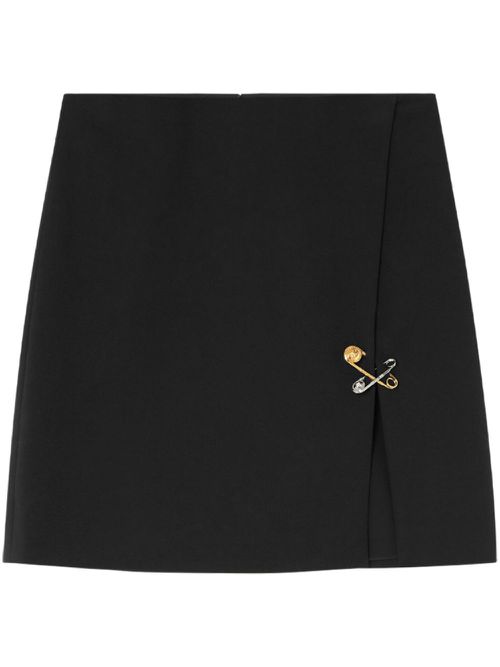 Safety-pin detail skirt - Black