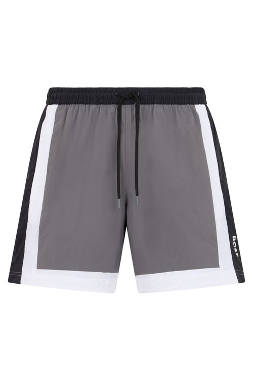 Grey Drawstring Sports Shorts