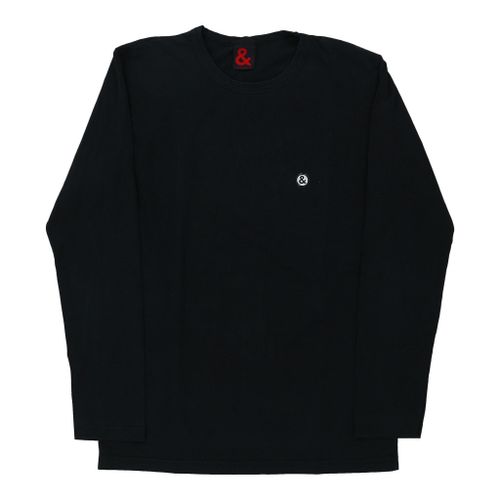 Dolce & Gabbana Long Sleeve T-Shirt - Large Black Cotton