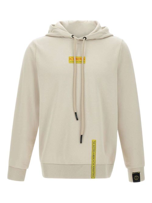 Iceberg logo hoodie - Neutrals