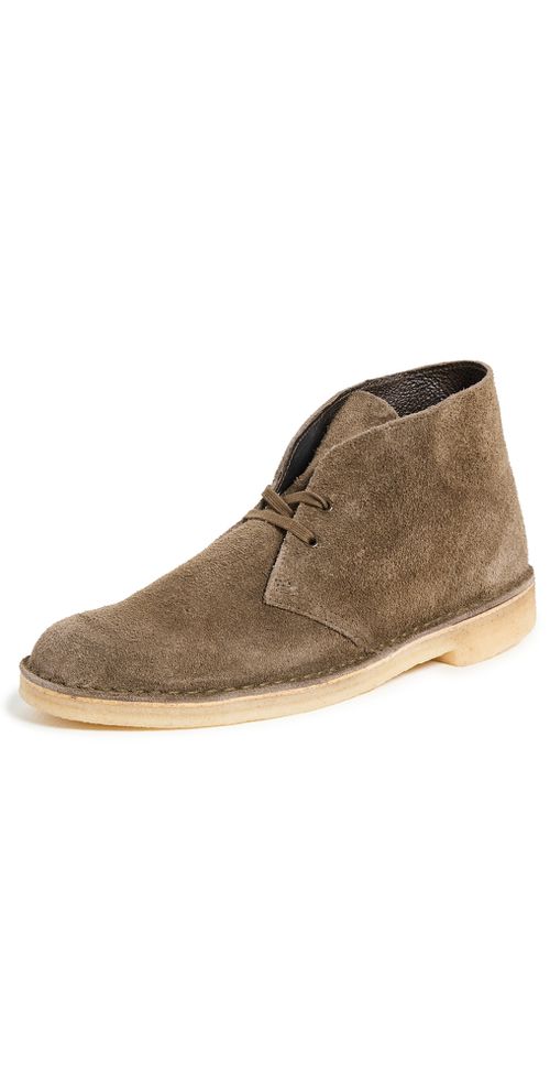 Suede Desert Boots Dark Khaki