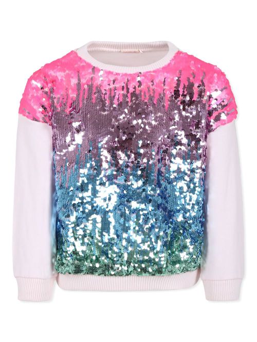 Sequin-embellished sweatshirt - Pink
