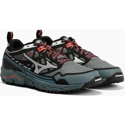 Women's Mizuno Wave Daichi LS Stormy Weather/Silver Trainers - Grey