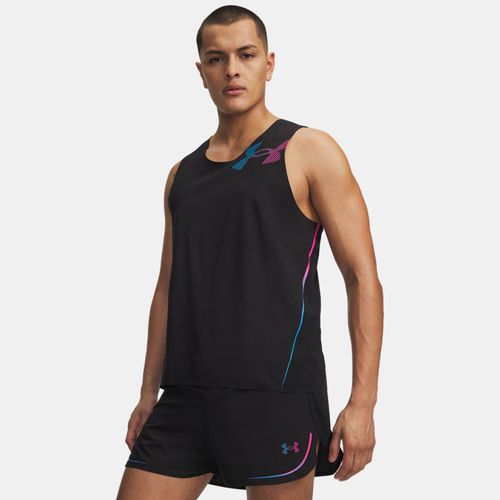 Under Armour Velociti Elite Men's Singlet Ultimate Black / Rebel Pink / Capri
