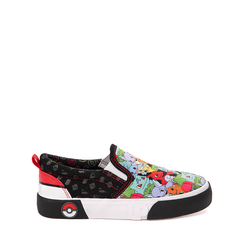 Ground Up Pok&eacute;mon Slip-On Sneaker - Little Kid / Big Kid - Black / Multicolor