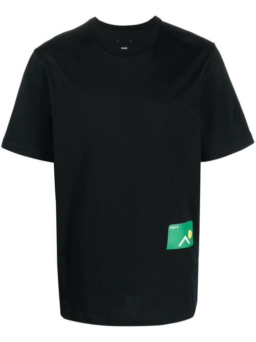 Photograph-print short-sleeved T-shirt - Black
