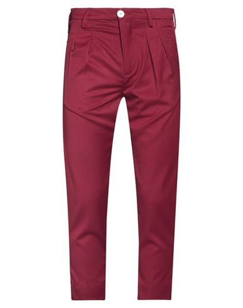Man Pants Burgundy Size 28 Polyester, Wool, Elastane