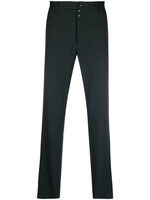 Slim-cut leg trousers - Green