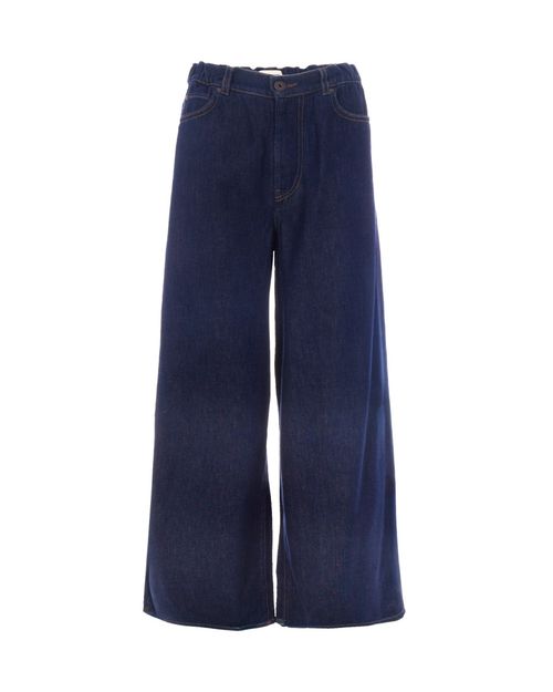 Dark Blue Relaxed High Rise Jeans