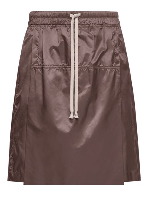 Mini-Style Drawstring Waist Shorts with Side Pockets and Logo Patch